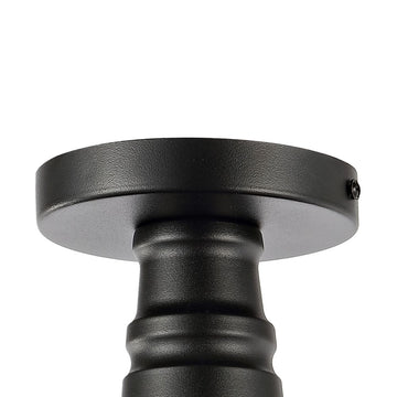 Camila 14" Classic Industrial Indoor/Outdoor Iron LED Semi Flush Mount